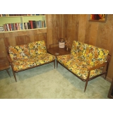 1960s love seats and corner table